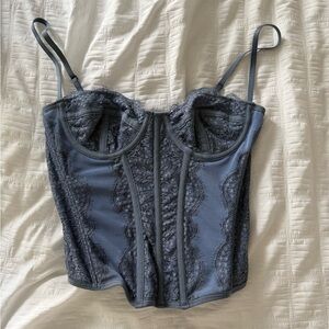 Urban Outfitters Lace Trim Corset Top